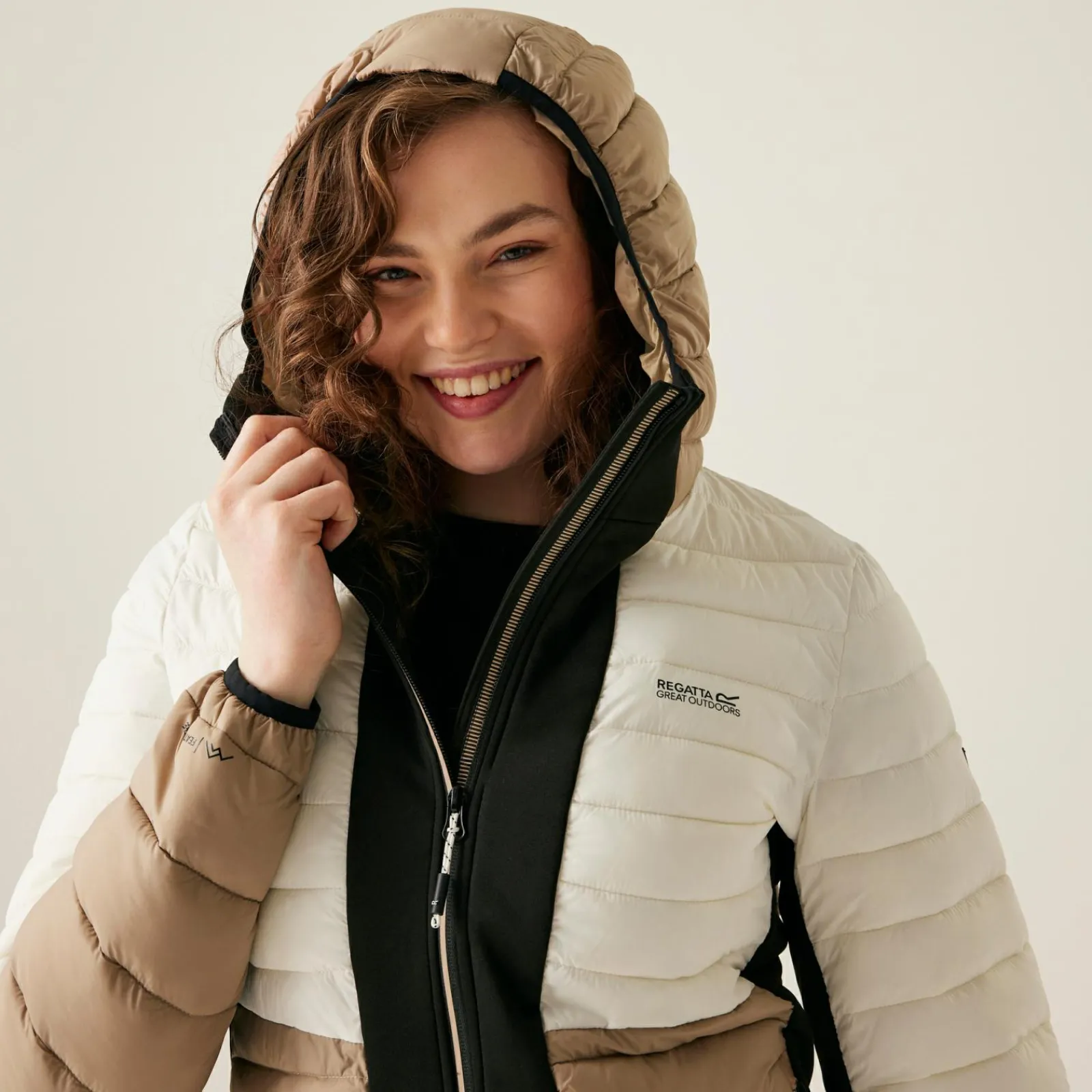 Regatta Veste à capuche Leedre Hybrid pour femme |<Femme Vestes Hybrides