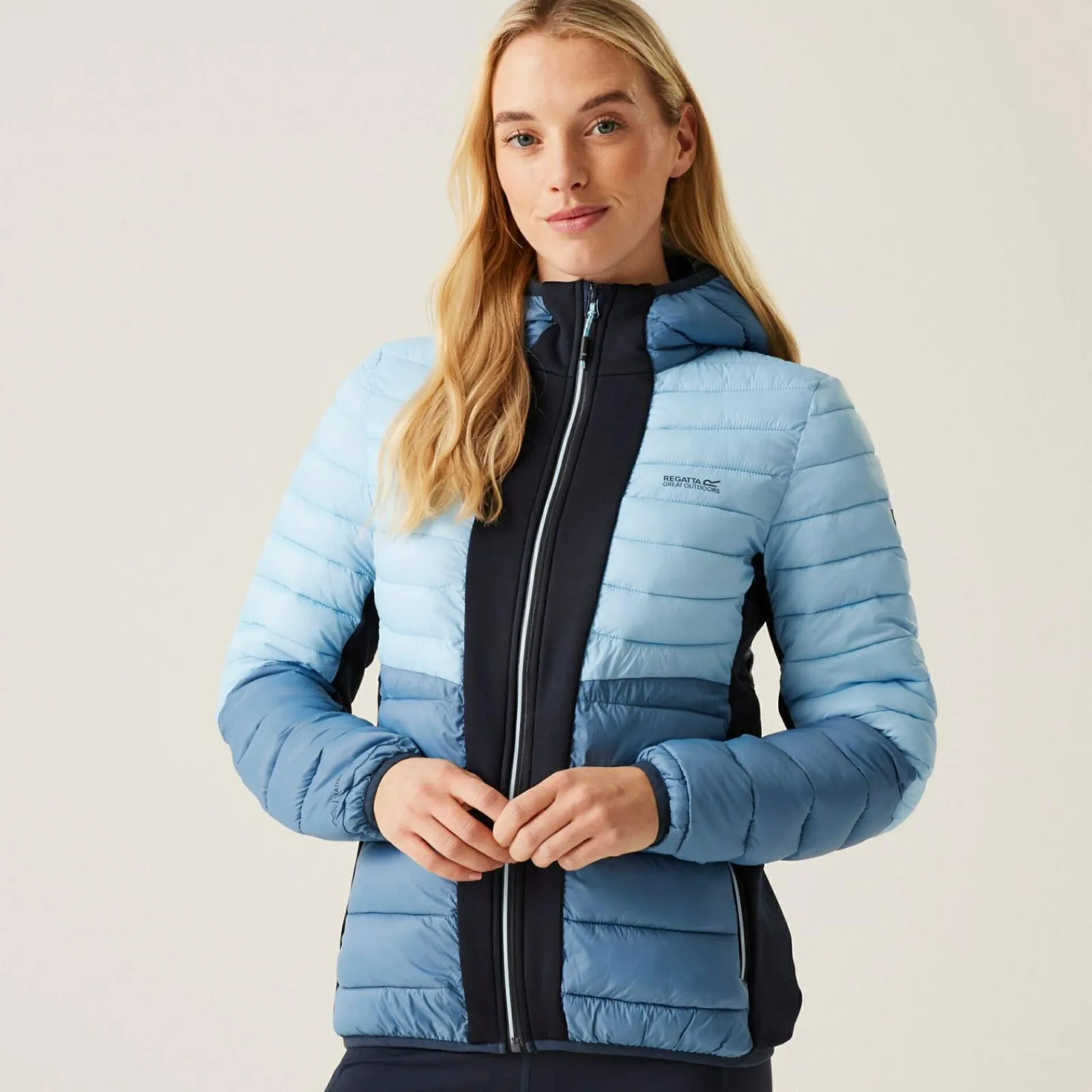 Regatta Veste à capuche Leedre Hybrid pour femme |<Femme Vestes Hybrides