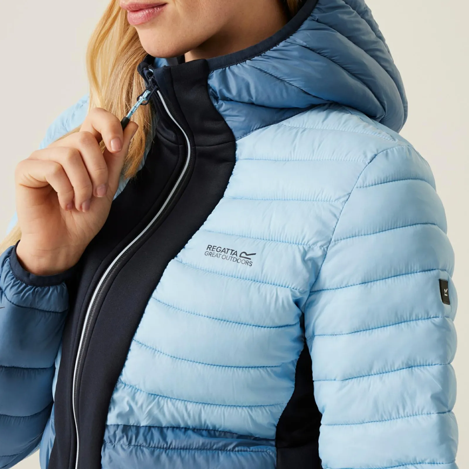 Regatta Veste à capuche Leedre Hybrid pour femme |<Femme Vestes Hybrides