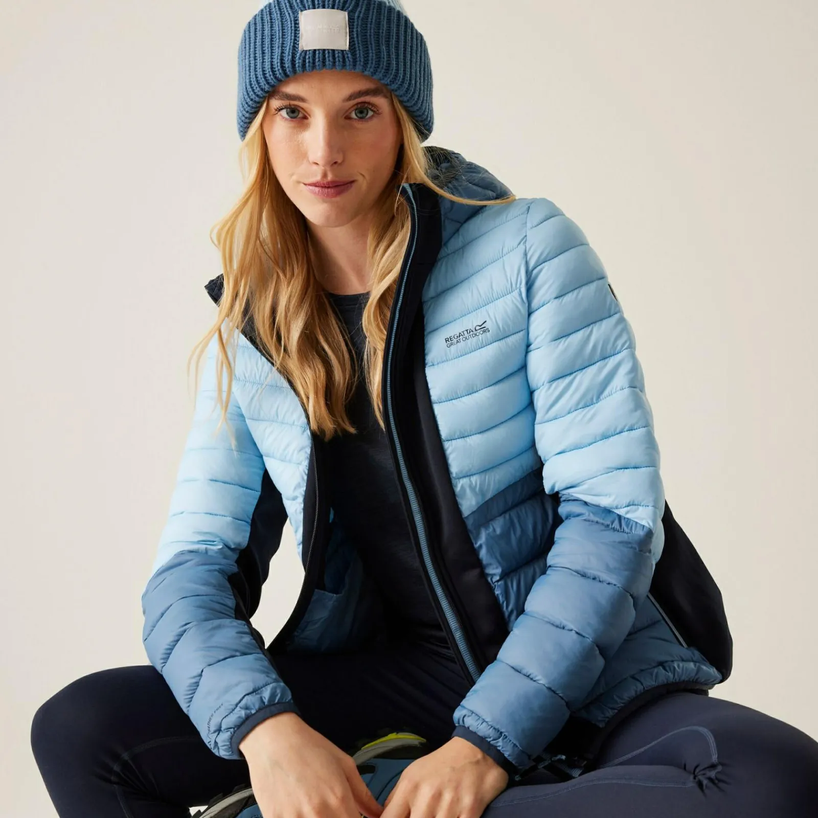 Regatta Veste à capuche Leedre Hybrid pour femme |<Femme Vestes Hybrides