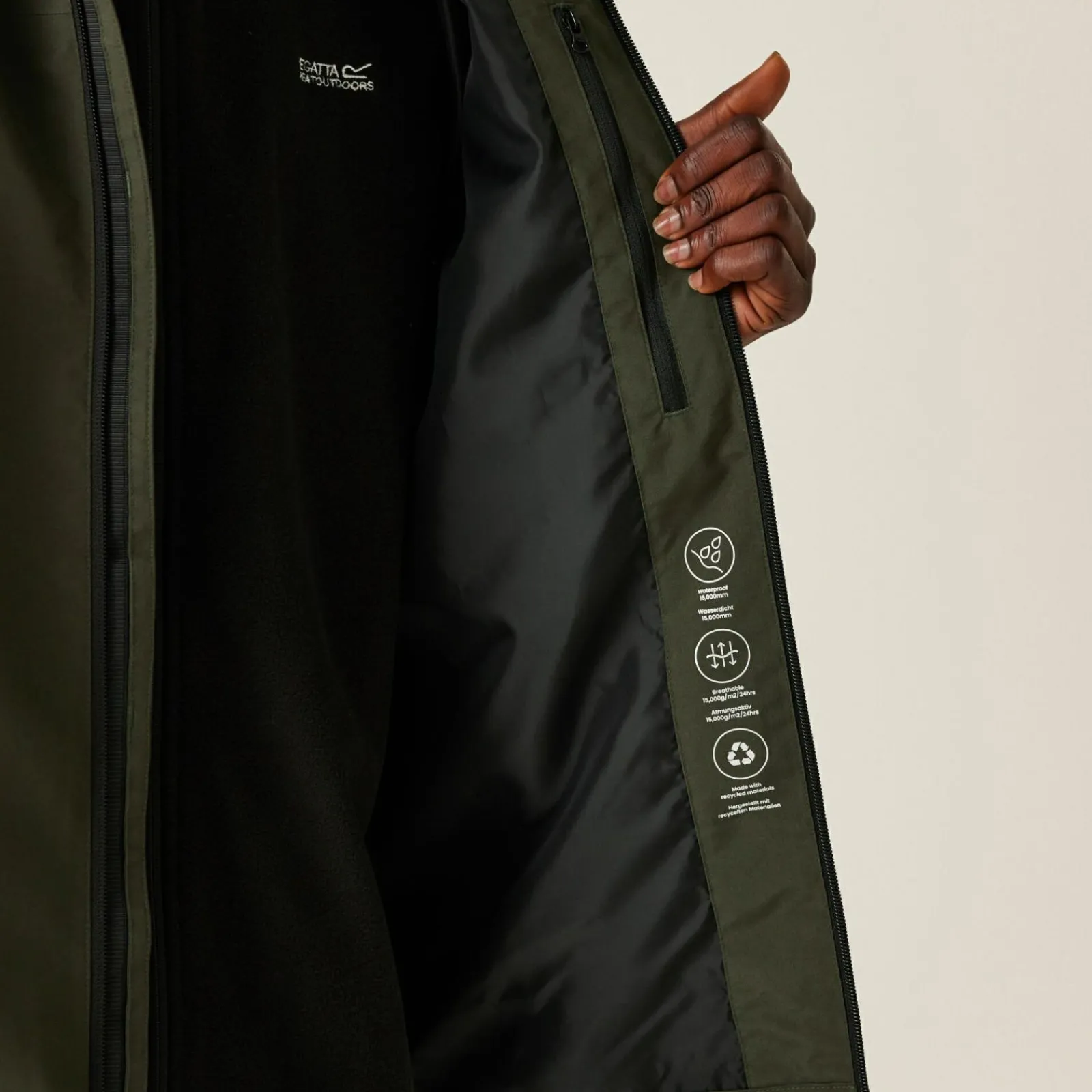 Regatta Veste 3-en-1 Coriver IX pour homme |<Homme Vestes 3 En 1|Vestes Imperméables