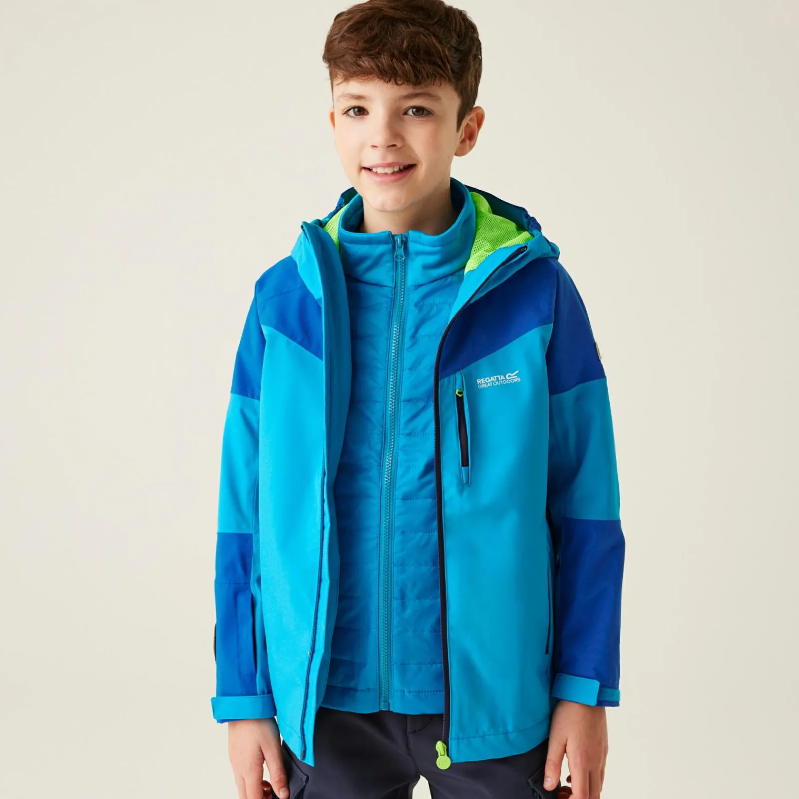 Regatta Veste 3-en-1 Trekktain pour garçon |<Enfant Vestes 3 En 1|Vestes Imperméables