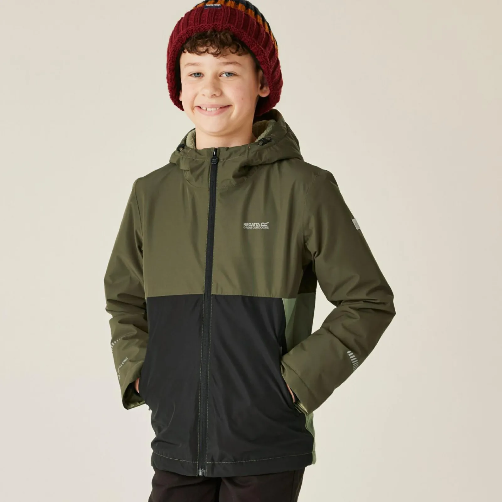 Regatta Veste imperméable doublée chaude pour enfant Hillain |<Enfant Vêtements De Fille|Vêtements Garçon
