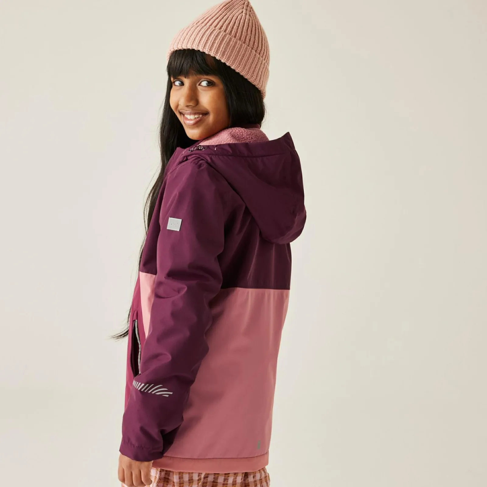 Regatta Veste imperméable doublée chaude pour enfant Hillain |<Enfant Vêtements De Fille|Vestes Imperméables
