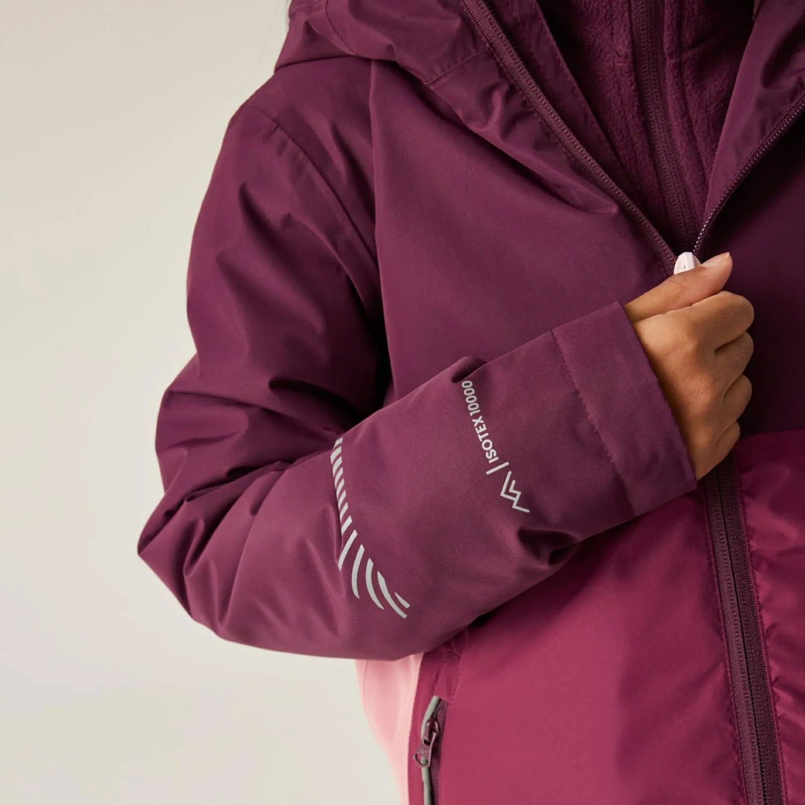 Regatta Veste imperméable doublée chaude pour enfant Hillain |<Enfant Vêtements De Fille|Vestes Imperméables