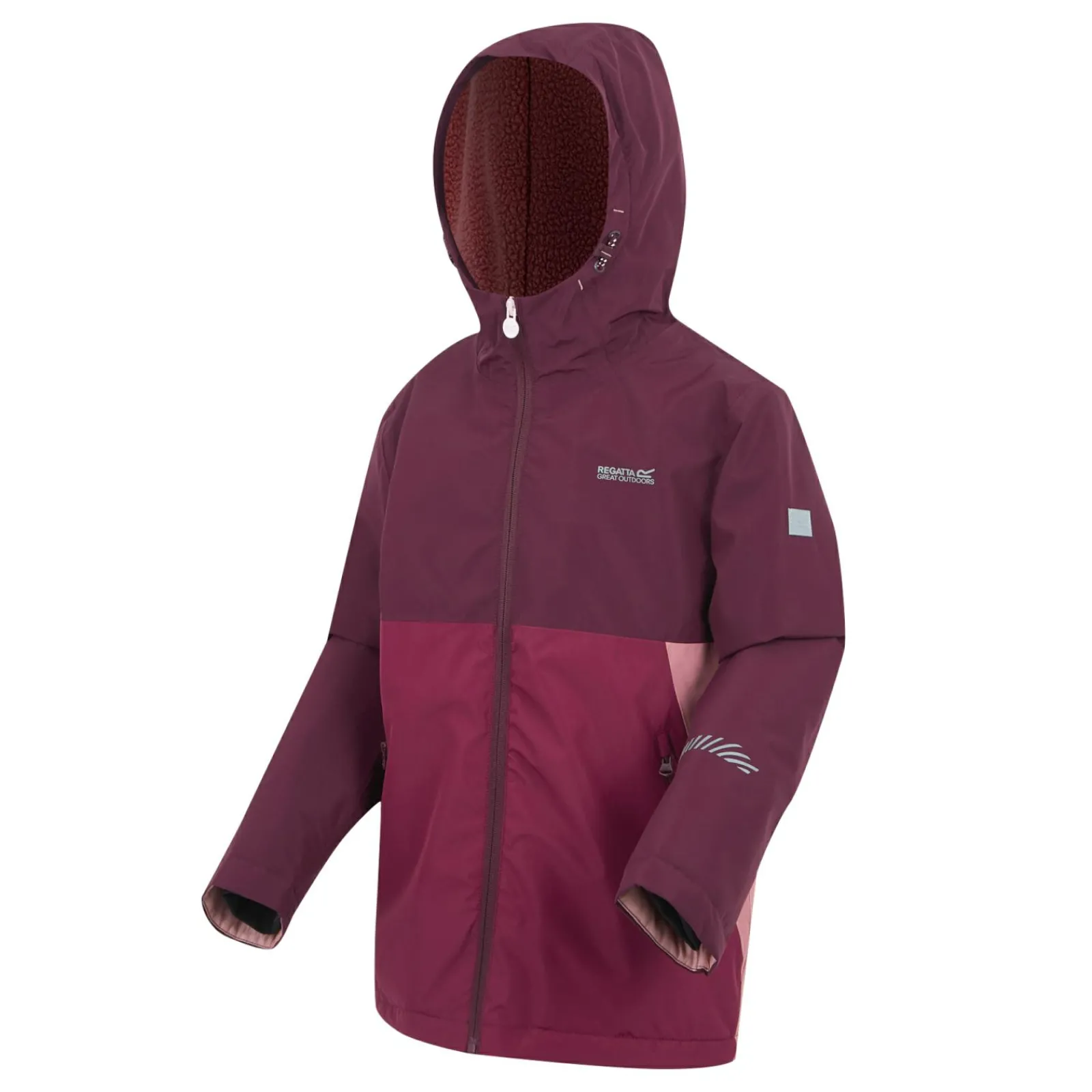 Regatta Veste imperméable doublée chaude pour enfant Hillain |<Enfant Vêtements De Fille|Vestes Imperméables