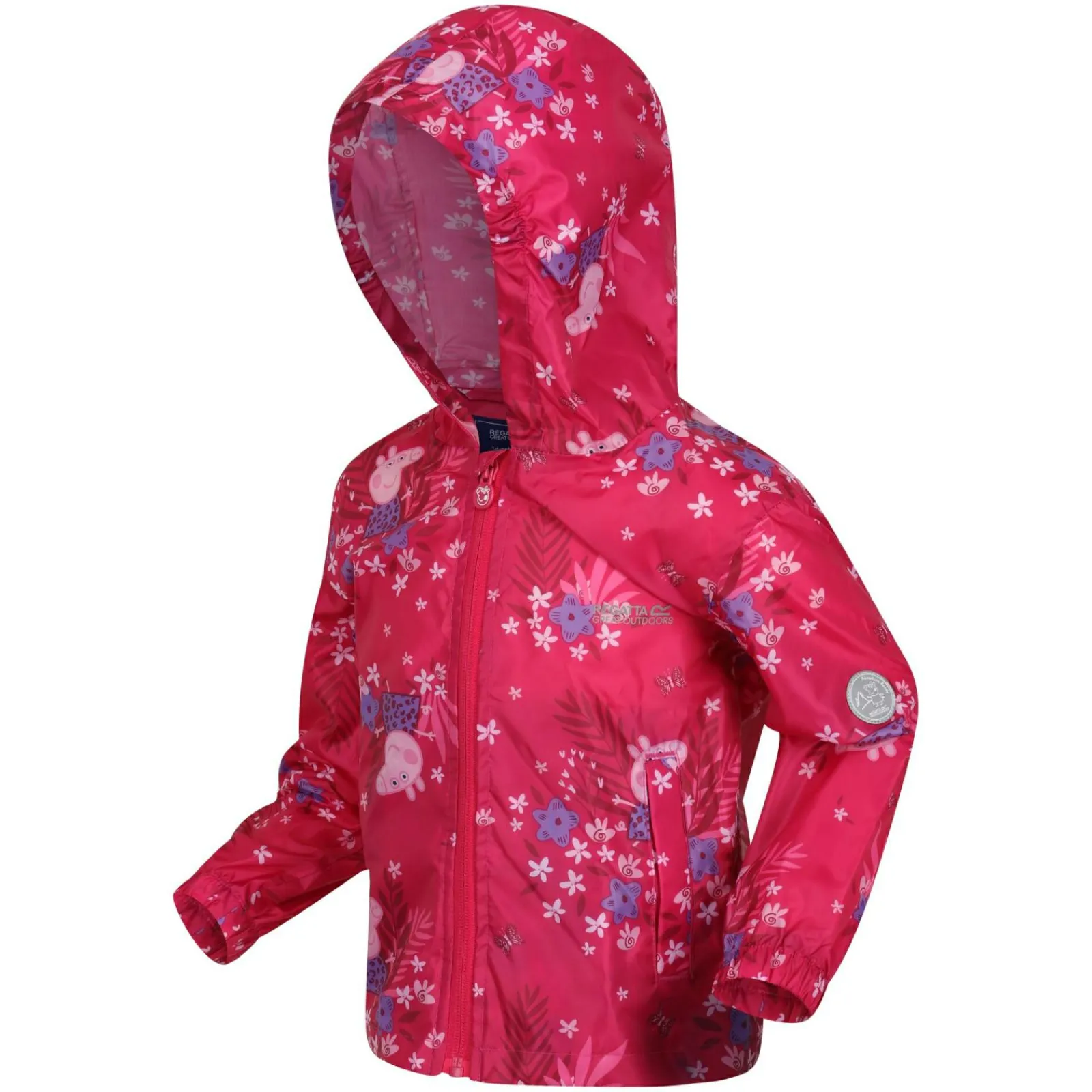 Regatta Veste Junior imperméable avec capuche et design Peppa Pig Pack-It |<Enfant Petits Aventuriers|Peppa Pig