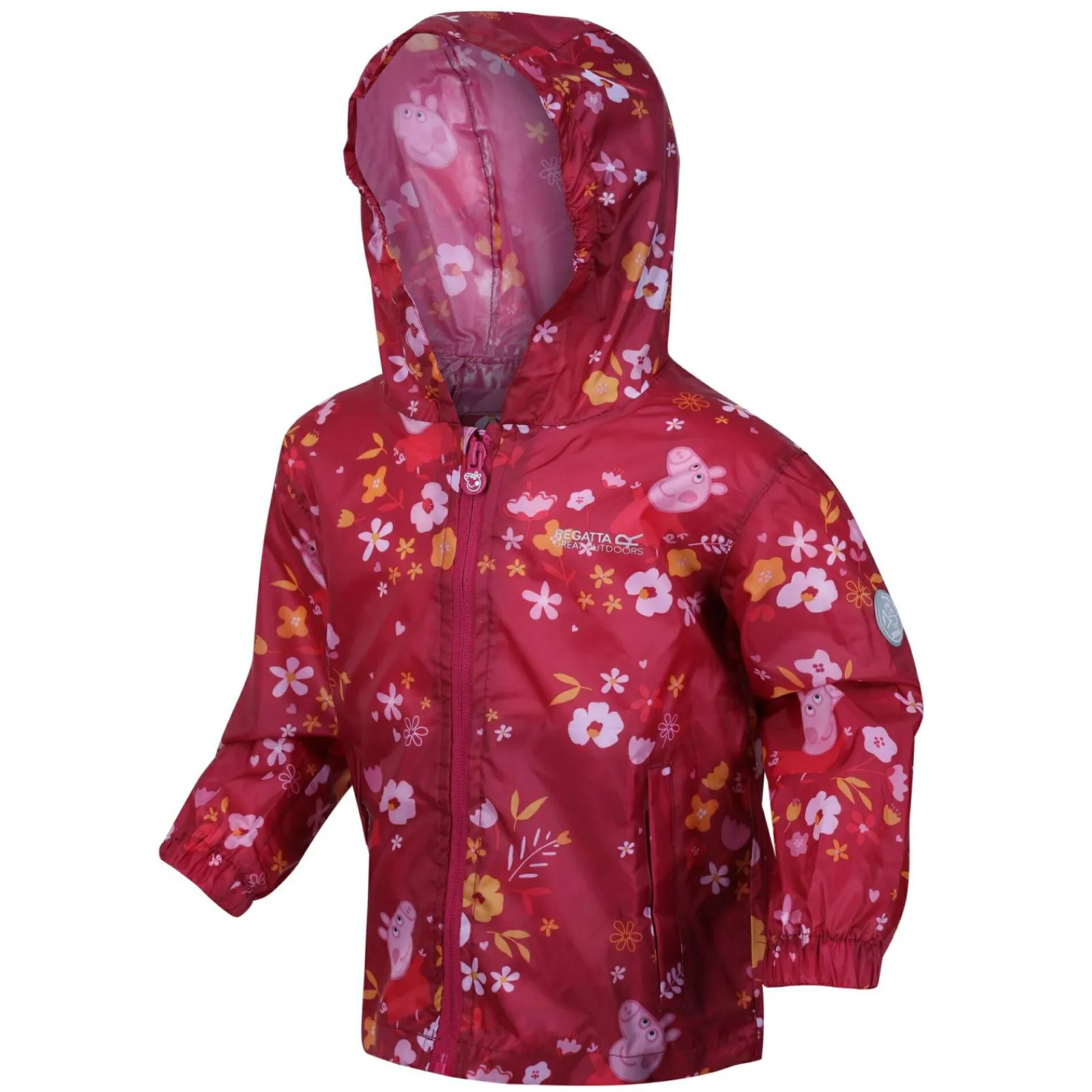Regatta Veste Junior imperméable avec capuche et design Peppa Pig Pack-It |<Enfant Vêtements De Fille|Petits Aventuriers