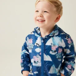 Regatta Veste Junior imperméable avec capuche et design Peppa Pig Pack-It |<Enfant Vêtements Garçon|Petits Aventuriers