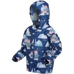 Regatta Veste Junior imperméable avec capuche et design Peppa Pig Pack-It |<Enfant Vêtements Garçon|Petits Aventuriers