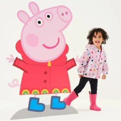Regatta Veste Junior imperméable et réfléchissante avec capuche et design Peppa Pig |<Enfant Petits Aventuriers|Peppa Pig