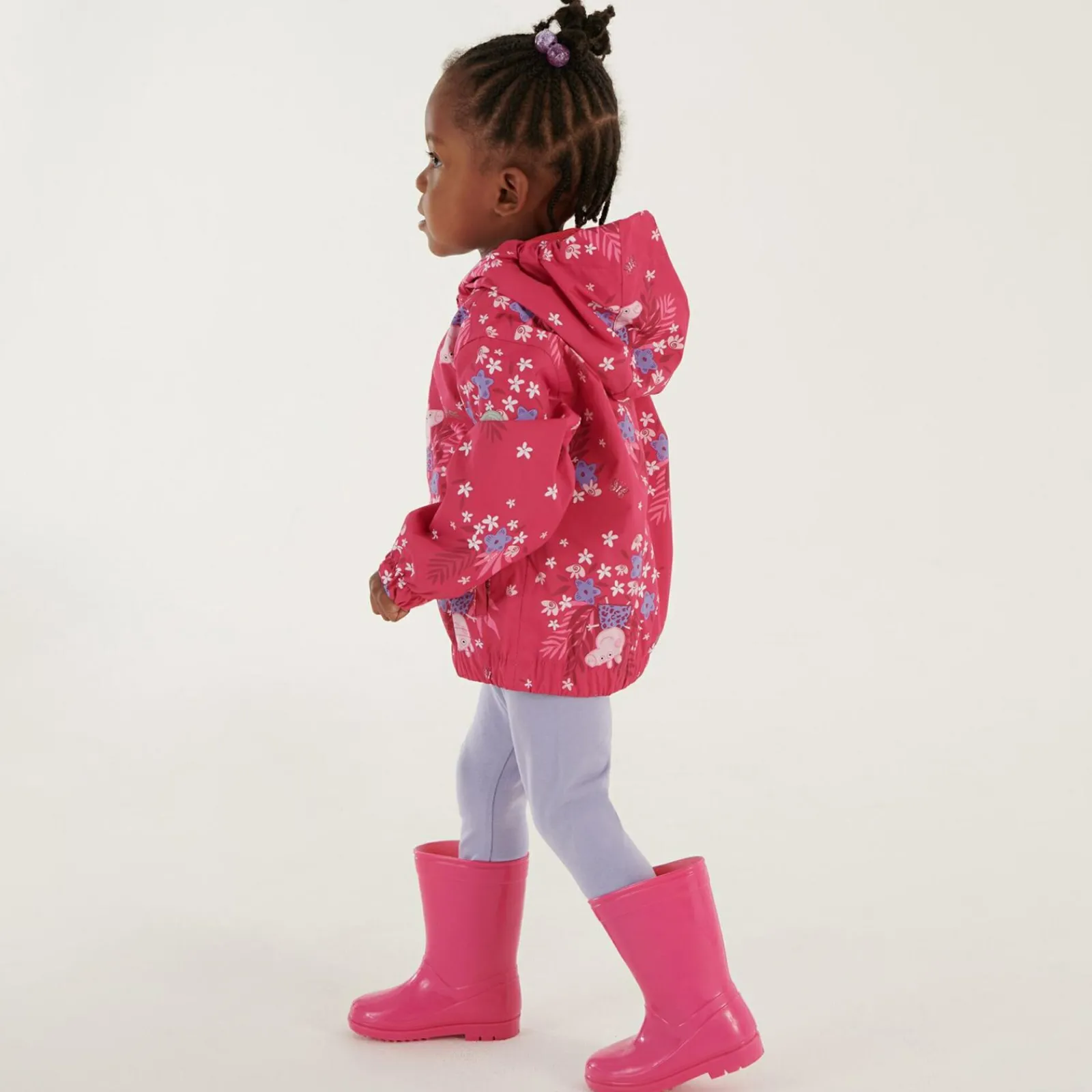 Regatta Veste Junior imperméable et réfléchissante avec capuche et design Peppa Pig |<Enfant Petits Aventuriers|Peppa Pig