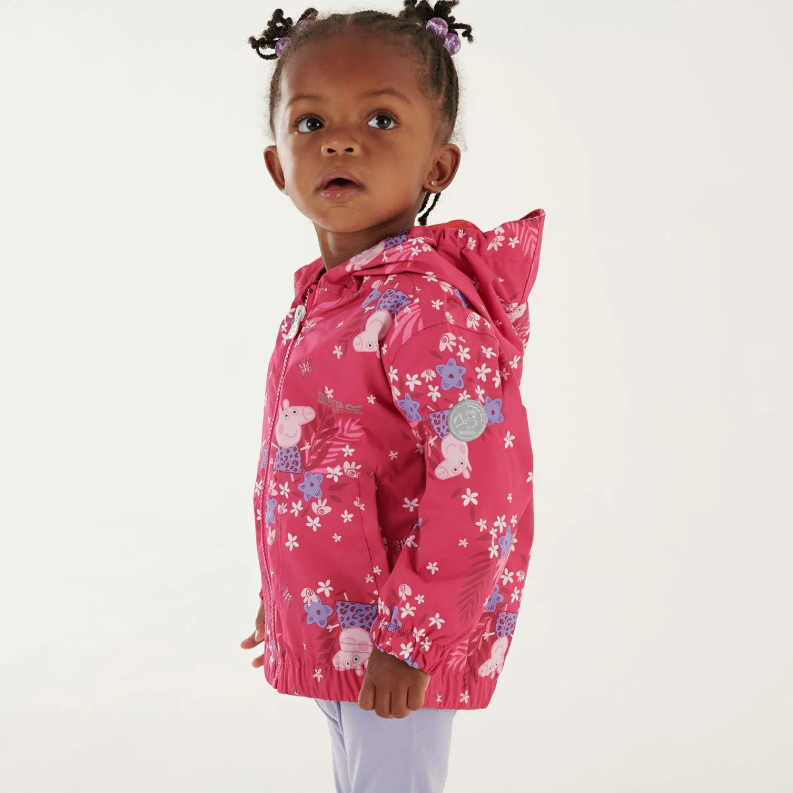 Regatta Veste Junior imperméable et réfléchissante avec capuche et design Peppa Pig |<Enfant Petits Aventuriers|Peppa Pig