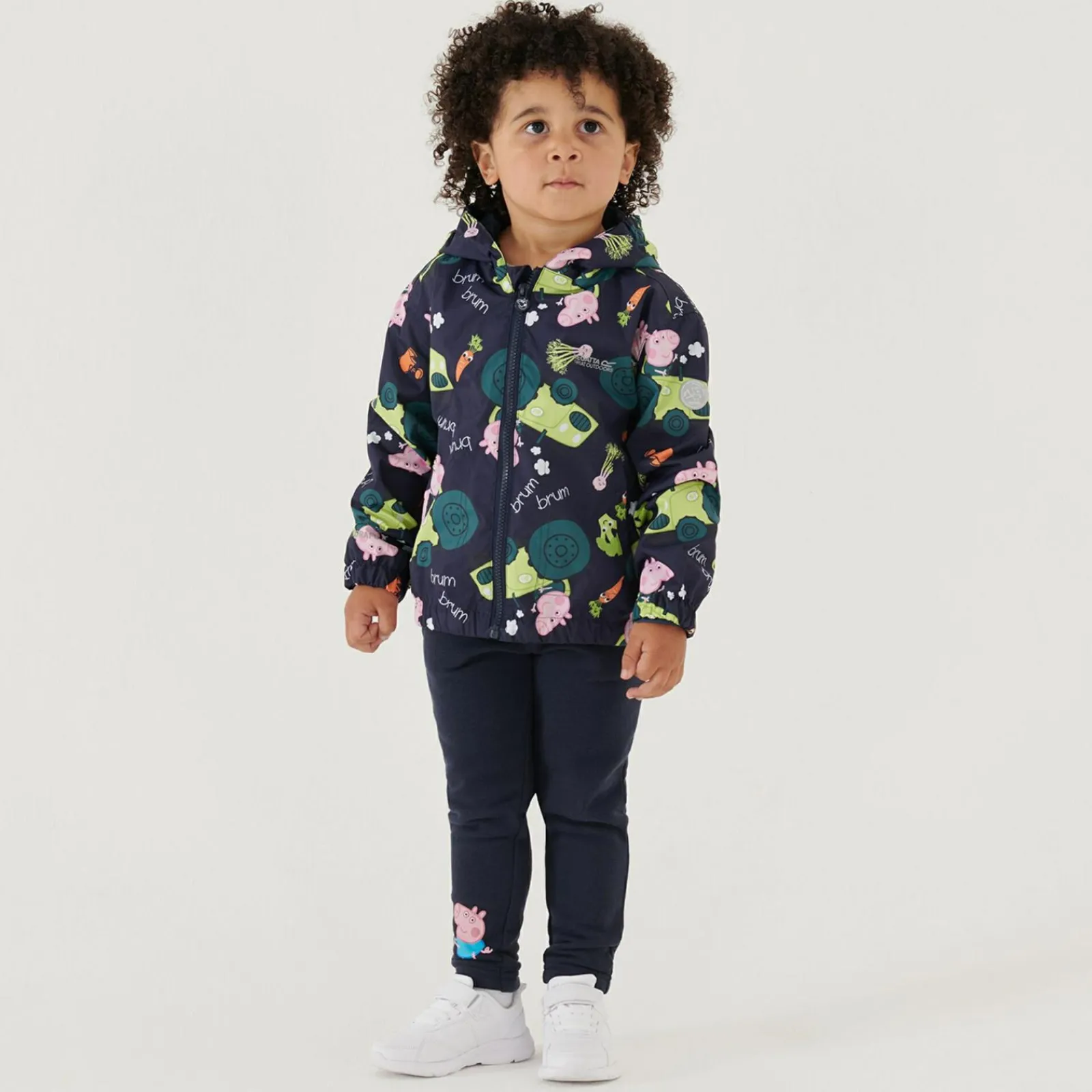 Regatta Veste Junior imperméable et réfléchissante avec capuche et design Peppa Pig |<Enfant Petits Aventuriers|Peppa Pig