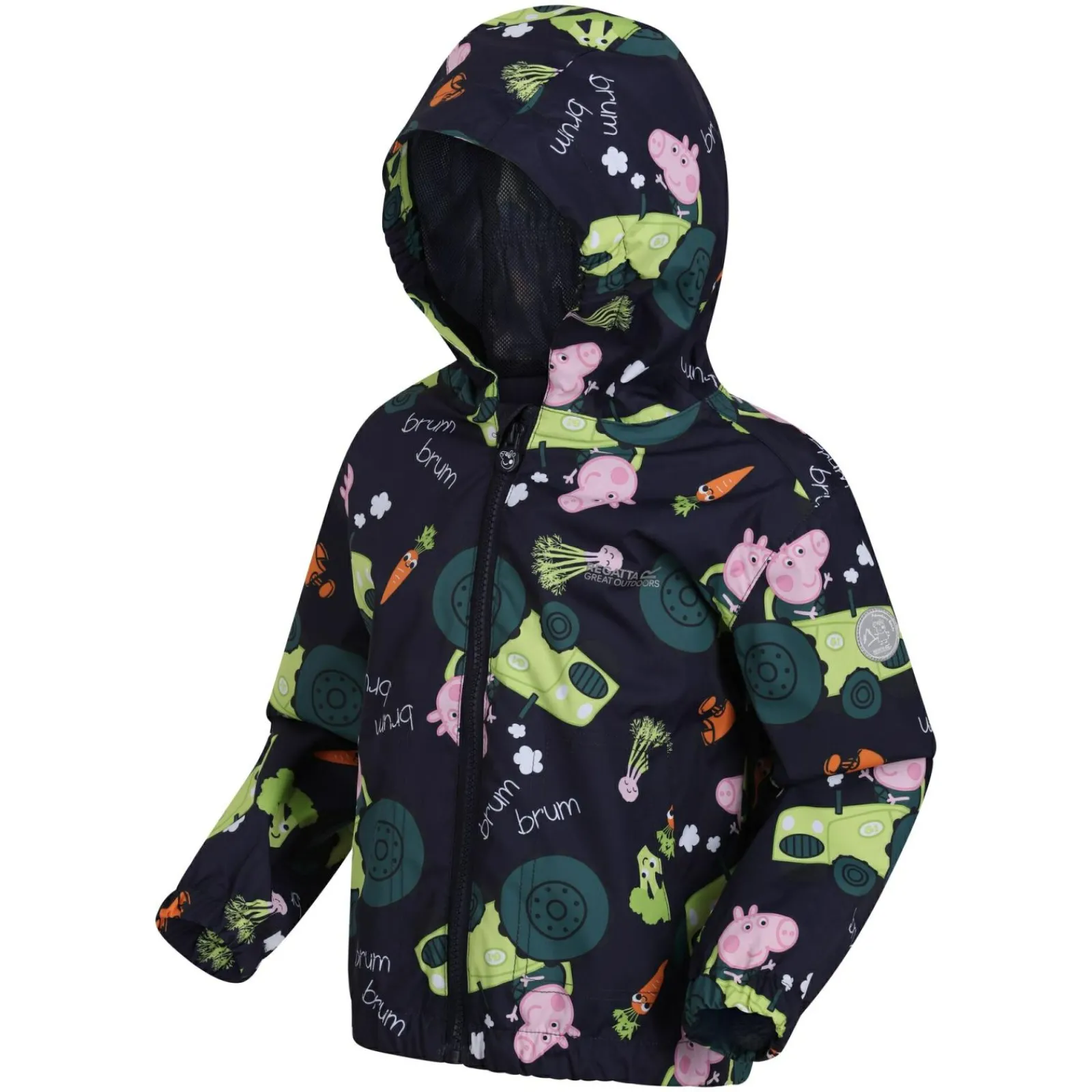 Regatta Veste Junior imperméable et réfléchissante avec capuche et design Peppa Pig |<Enfant Petits Aventuriers|Peppa Pig