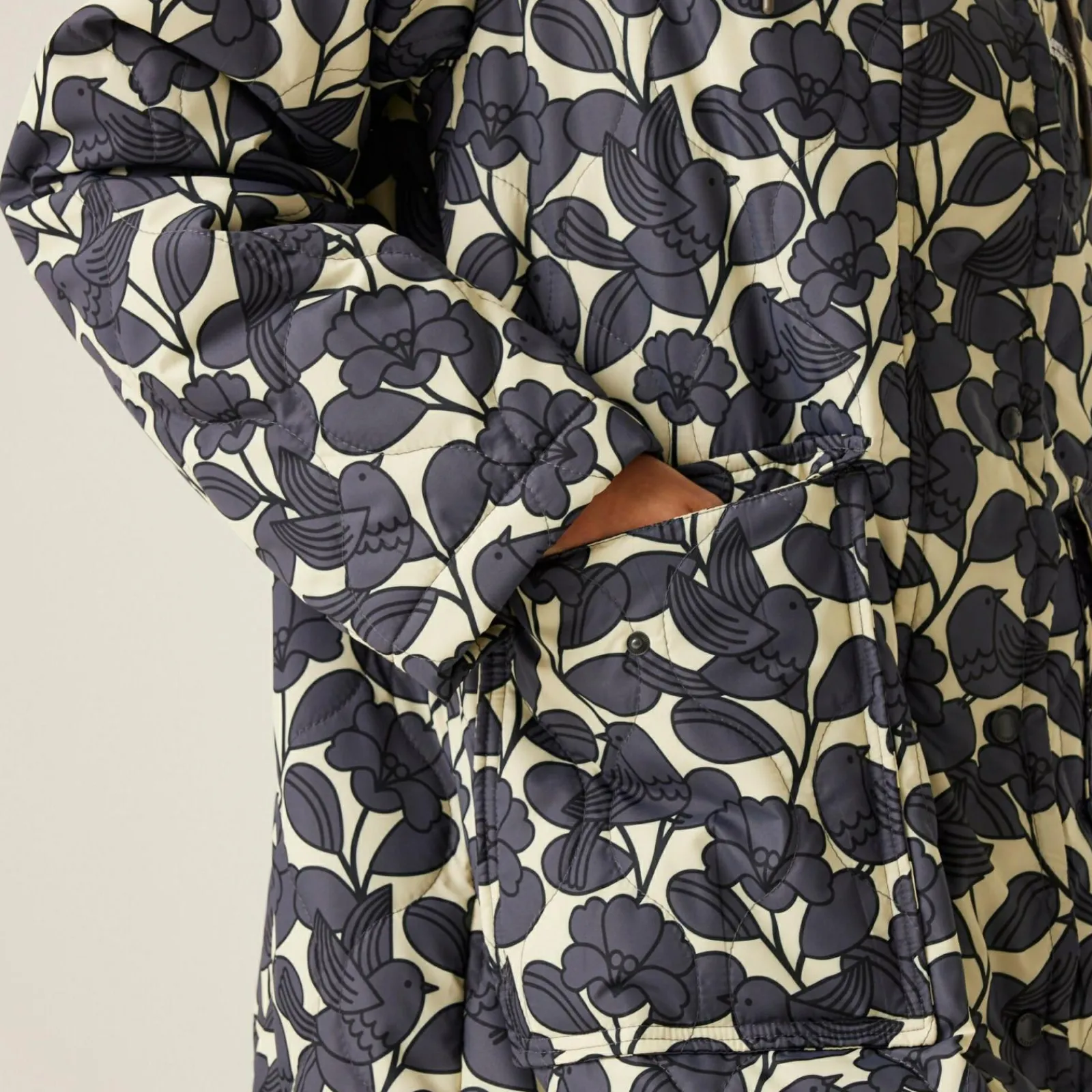 Regatta Veste longue matelassée Orla Kiely |<Femme Doudounes|Vestes Chaudes