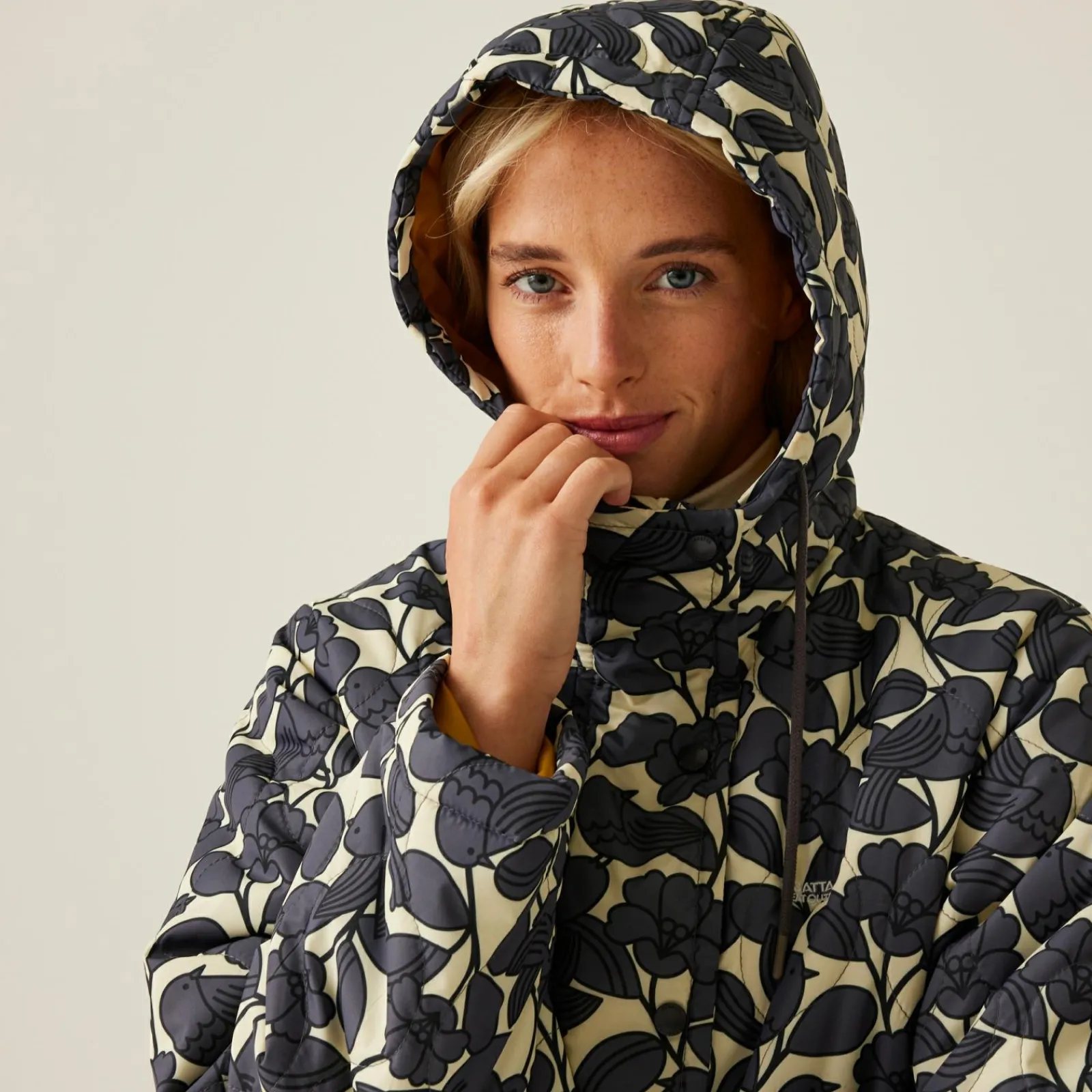 Regatta Veste longue matelassée Orla Kiely |<Femme Doudounes|Vestes Chaudes