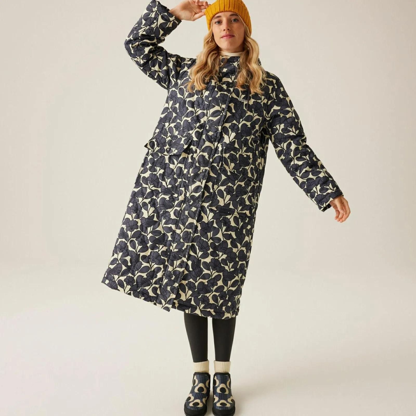 Regatta Veste longue matelassée Orla Kiely |<Femme Doudounes|Vestes Chaudes