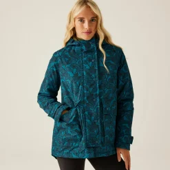 Regatta Veste mi-longue imperméable Orla Kiely |<Femme Vestes Chaudes|Vestes Imperméables