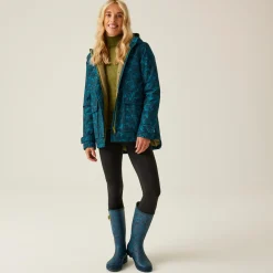 Regatta Veste mi-longue imperméable Orla Kiely |<Femme Vestes Chaudes|Vestes Imperméables