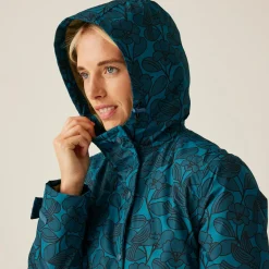 Regatta Veste mi-longue imperméable Orla Kiely |<Femme Vestes Chaudes|Vestes Imperméables