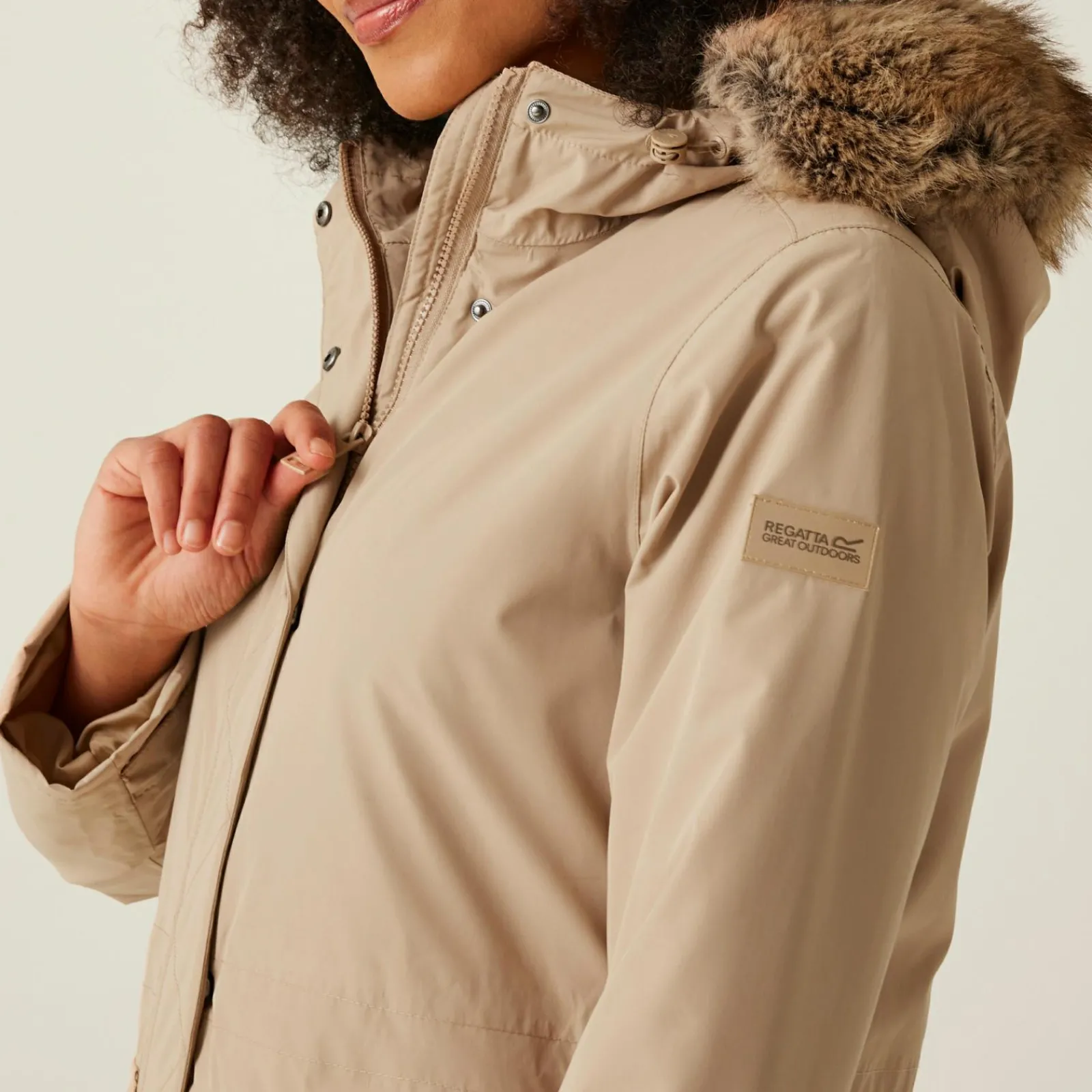 Regatta Veste parka à bordure en fourrure Sabinka II pour femme |<Femme Parkas|Vestes Chaudes
