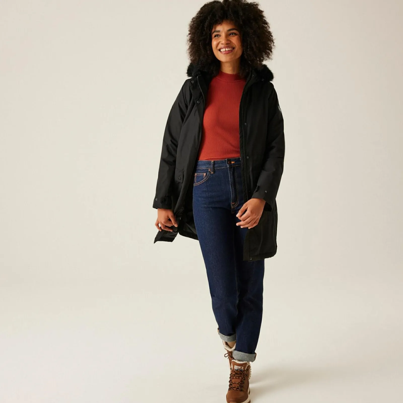 Regatta Veste parka à bordure en fourrure Sabinka II pour femme |<Femme Parkas|Vestes Chaudes