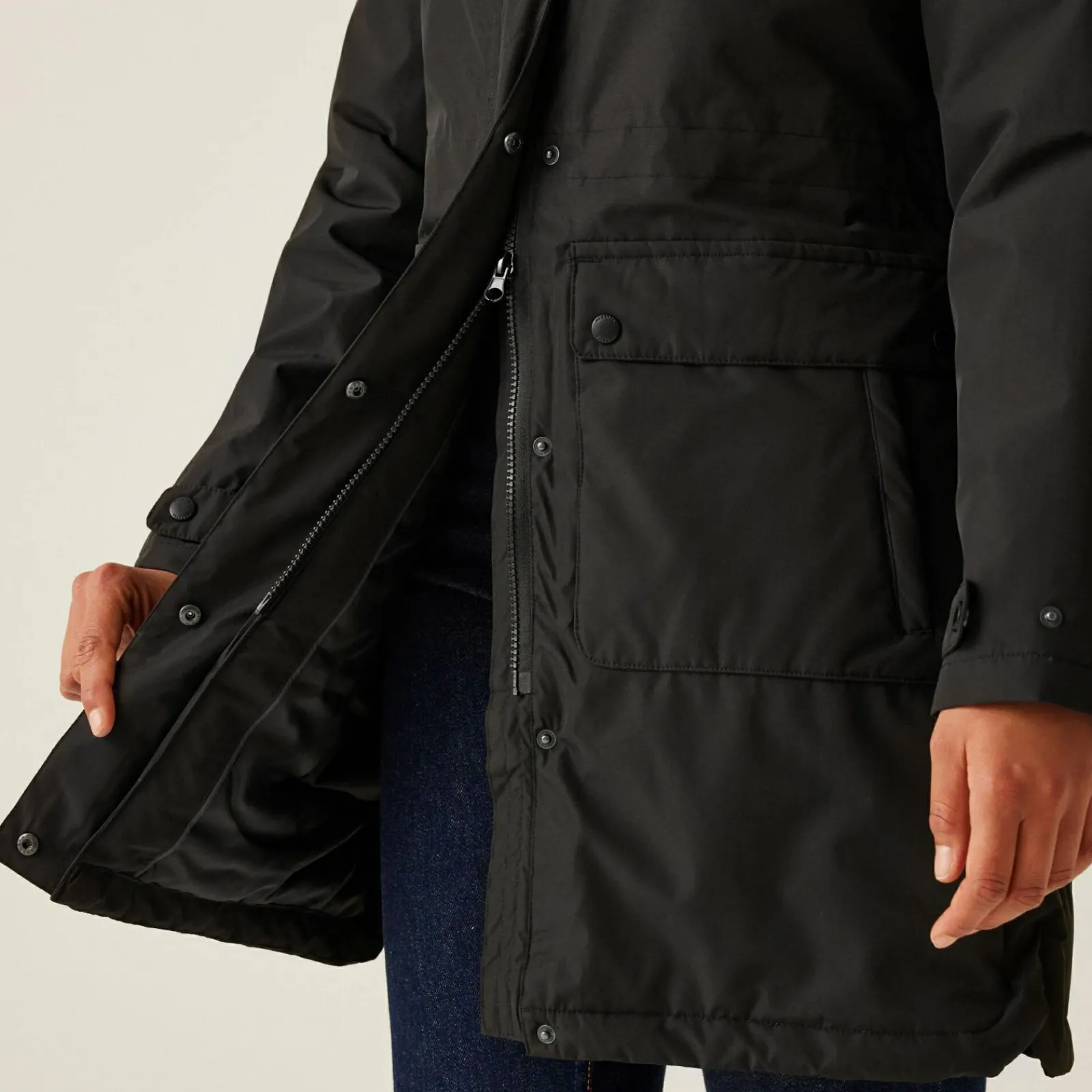 Regatta Veste parka à bordure en fourrure Sabinka II pour femme |<Femme Parkas|Vestes Chaudes