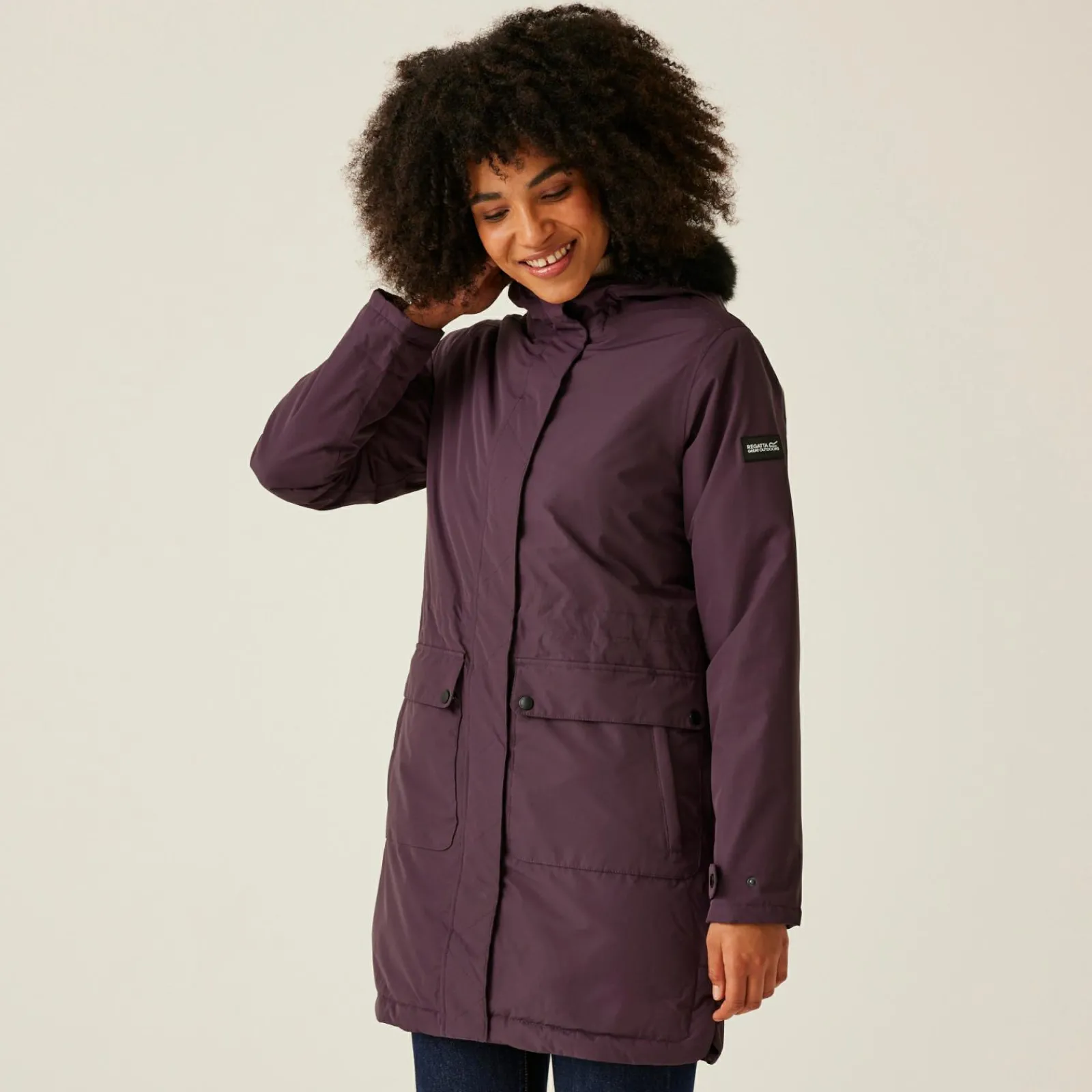 Regatta Veste parka à bordure en fourrure Sabinka II pour femme |<Femme Parkas|Vestes Chaudes