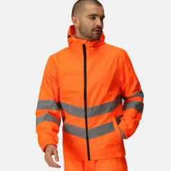 Regatta Veste Professionalle réfléchissante imperméable et compressible Homme Hi-Vis Pro |< Vestes & Manteaux|Vêtements Haute Visibilité