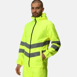 Regatta Veste Professionalle réfléchissante imperméable et compressible Homme Hi-Vis Pro |< Vestes & Manteaux|Vêtements Haute Visibilité