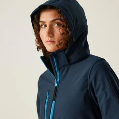 Regatta Veste Softshell 3 couches Femme PROFESSIONNEL imprimable avec capuche VENTURER |< Vestes & Manteaux|Vestes