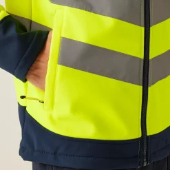Regatta Veste Softshell haute-visibilité réfléchissante Homme 3 couches Hi-Vis |< Vestes & Manteaux|Vêtements Haute Visibilité