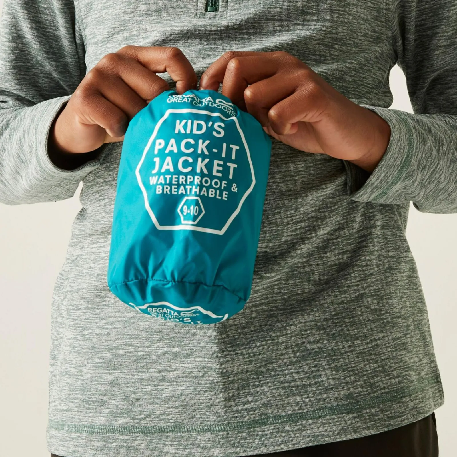 Regatta Veste technique junior imperméable Pack-It III |<Enfant Vestes Pliables|Vestes Légères