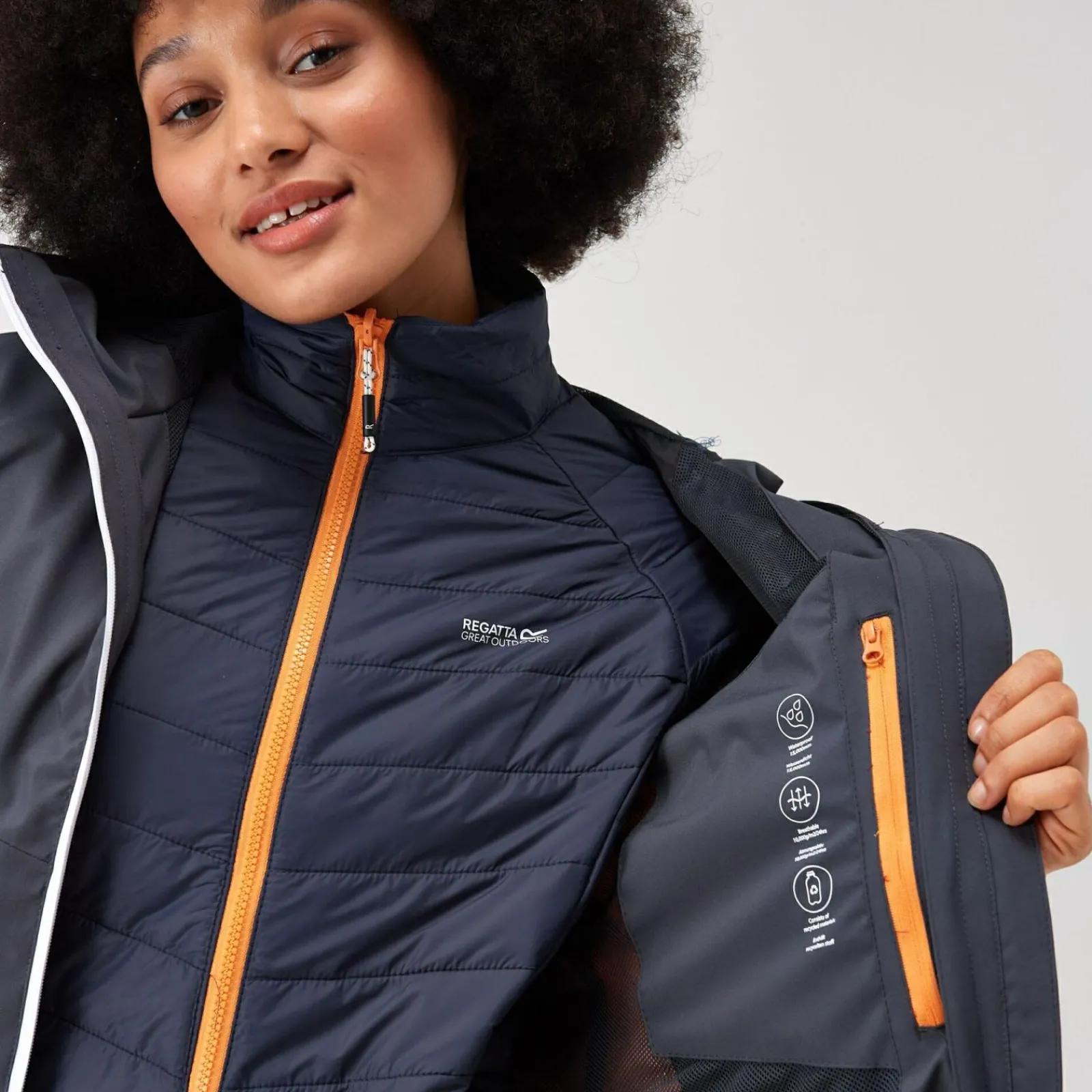 Regatta Wentwoord VIII Femme Veste 2-en-1 |<Femme Vestes 3 En 1|Vestes Chaudes