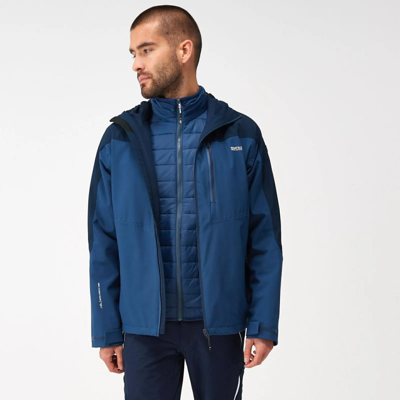 Regatta Wentwoord VIII Homme Veste imperméable 2-en-1 |<Homme Vestes 3 En 1|Vestes Isolantes