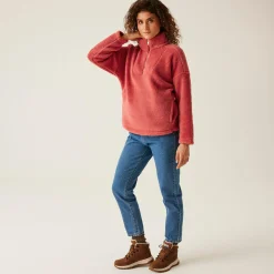 Regatta Zeeke Femme Polaire pelucheuse |<Femme Polaires Demi Zip